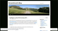 Desktop Screenshot of nonamefound.wordpress.com