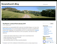 Tablet Screenshot of nonamefound.wordpress.com