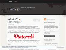 Tablet Screenshot of iheartmktg.wordpress.com