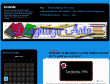 Tablet Screenshot of bcmsla.wordpress.com