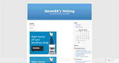 Desktop Screenshot of melek88.wordpress.com