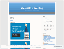 Tablet Screenshot of melek88.wordpress.com