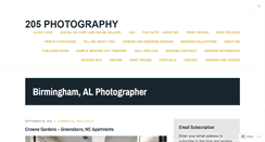 Desktop Screenshot of 205photography.wordpress.com