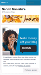 Mobile Screenshot of narutomaniabr.wordpress.com