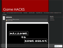Tablet Screenshot of hackinggames.wordpress.com