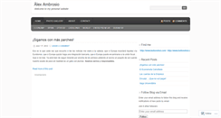 Desktop Screenshot of ambrosioalex.wordpress.com