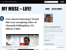 Tablet Screenshot of lifeasamuse.wordpress.com