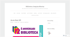 Desktop Screenshot of biblioalcarras.wordpress.com