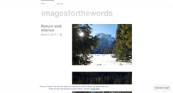 Desktop Screenshot of imagesforthewords.wordpress.com