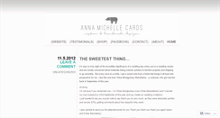 Desktop Screenshot of annamichellecards.wordpress.com