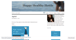 Desktop Screenshot of happyhealthyhottie.wordpress.com