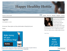 Tablet Screenshot of happyhealthyhottie.wordpress.com