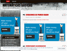 Tablet Screenshot of fundamentosdematematicas.wordpress.com