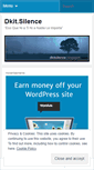 Mobile Screenshot of dkitsilence.wordpress.com