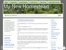 Tablet Screenshot of mynewhomestead.wordpress.com