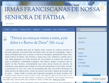 Tablet Screenshot of franciscanasvocacional.wordpress.com