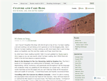 Tablet Screenshot of cultureandcake.wordpress.com