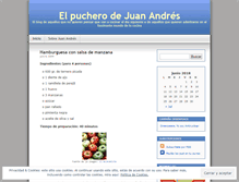 Tablet Screenshot of elpucherodejuanandres.wordpress.com
