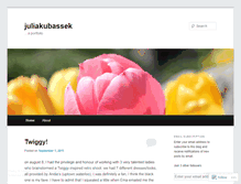 Tablet Screenshot of juliakubassek.wordpress.com