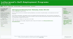 Desktop Screenshot of lutherwoodselfemployment.wordpress.com
