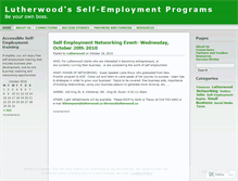 Tablet Screenshot of lutherwoodselfemployment.wordpress.com