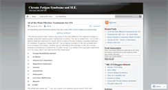Desktop Screenshot of chronicfatigueme.wordpress.com