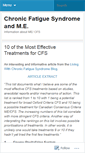 Mobile Screenshot of chronicfatigueme.wordpress.com