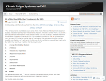 Tablet Screenshot of chronicfatigueme.wordpress.com