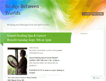 Tablet Screenshot of bridgebetweenworlds.wordpress.com