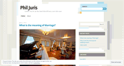 Desktop Screenshot of philjuris.wordpress.com