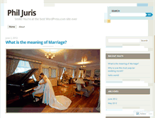 Tablet Screenshot of philjuris.wordpress.com