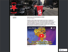 Tablet Screenshot of ameacavermelha.wordpress.com