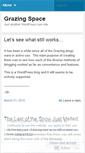 Mobile Screenshot of grazingspace.wordpress.com