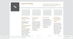 Desktop Screenshot of elpisman.wordpress.com
