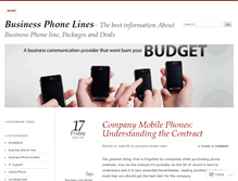 Tablet Screenshot of businessphonelines.wordpress.com