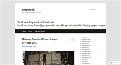 Desktop Screenshot of ampstack.wordpress.com