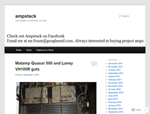 Tablet Screenshot of ampstack.wordpress.com