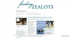 Desktop Screenshot of findingzealots.wordpress.com