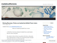 Tablet Screenshot of madaboutthenews.wordpress.com