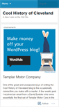 Mobile Screenshot of coolhistoryofcleveland.wordpress.com