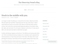 Tablet Screenshot of observingvessel.wordpress.com