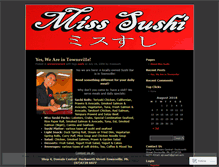 Tablet Screenshot of misssushi.wordpress.com