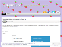 Tablet Screenshot of diycute.wordpress.com