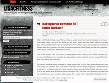 Tablet Screenshot of lisacfitness.wordpress.com