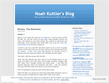 Tablet Screenshot of noahkuttler.wordpress.com