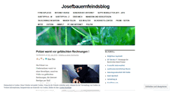 Desktop Screenshot of josefbauernfeindsblog.wordpress.com