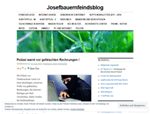 Tablet Screenshot of josefbauernfeindsblog.wordpress.com