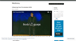 Desktop Screenshot of medistory.wordpress.com