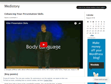 Tablet Screenshot of medistory.wordpress.com