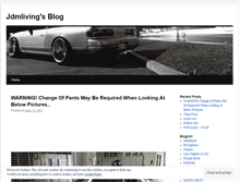 Tablet Screenshot of jdmliving.wordpress.com